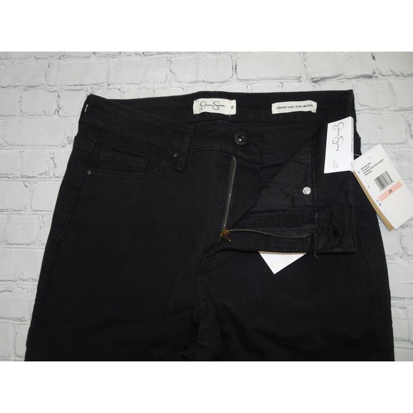 Jessica Simpson Womens Curvy Adored High Rise Skinny Jeans Black Size 28 - Picture 5 of 8